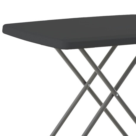 Mesa Plegable Auxiliar Camping Jardín 76x50x28cm Negro