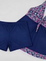 Malla tankini Azul/rosa