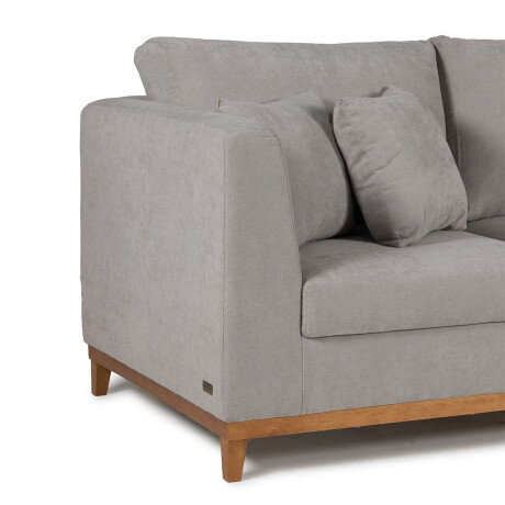Rinconera Belfast - Tela Microfibra - Chaise derecho 2228 (Gris)