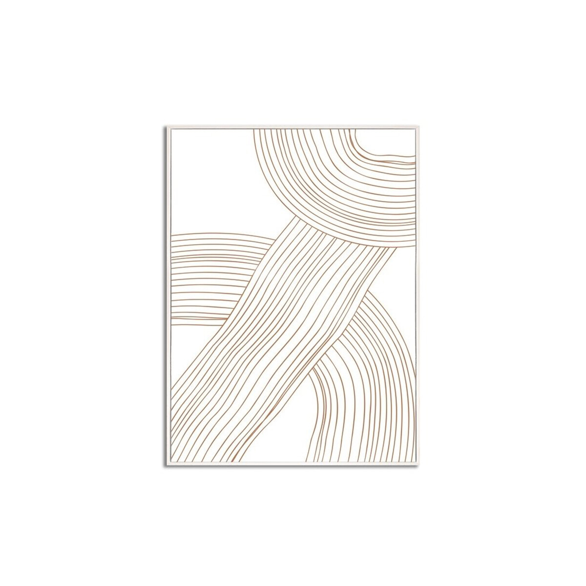 CUADRO CANVAS 30x40cm MARCO FIGURAS BEIGE 2 