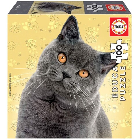 Puzzle 100 Piezas Gato Britanico Rompecabezas Gatito Educa Puzzle 100 Piezas Gato Britanico Rompecabezas Gatito Educa