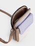 Complemento Marroquinería Color Block Pouch De Cuerina Con Solapa - Combinacion Tricolor