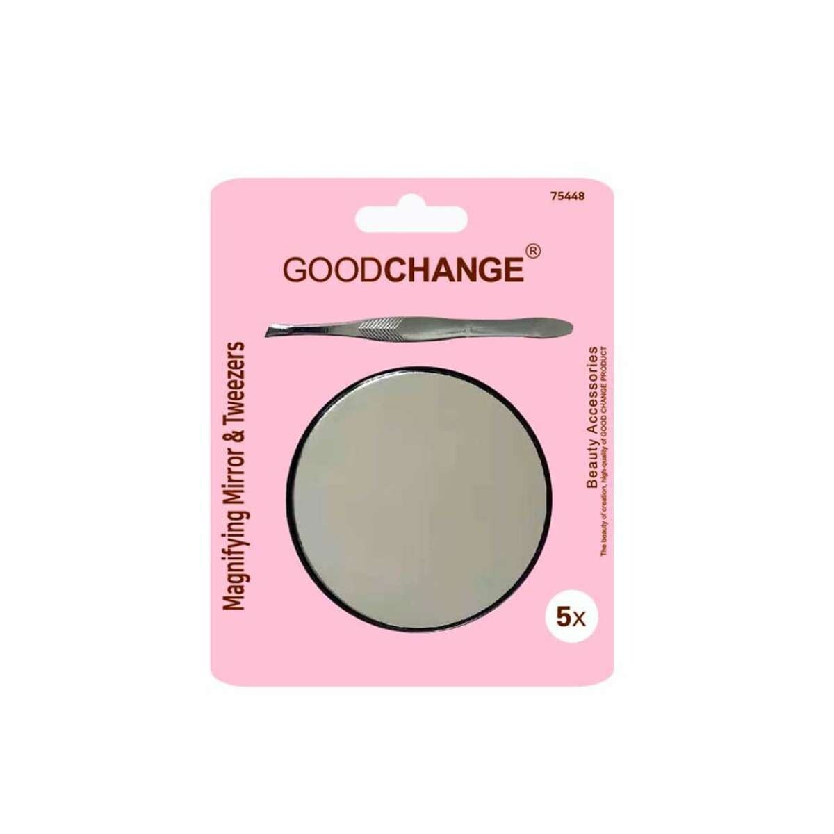 Espejo Y Pinza De Cejas - Magnifying Mirror And Tweezers 