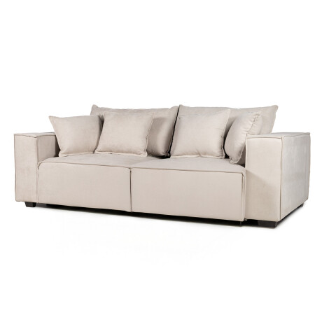 Sofá Modular Maia (2 módulos) - Tela Microfibra 12072 (Beige)