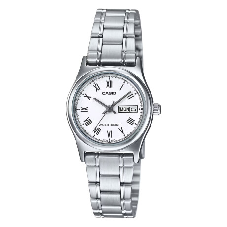 RELOJ CLASICO LTPV006D-7BUDF CASIO ACERO INOXIDABLE PLATEADO 0