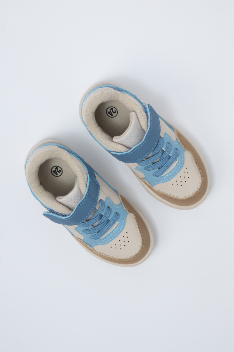 Zapatilla velcro Azul