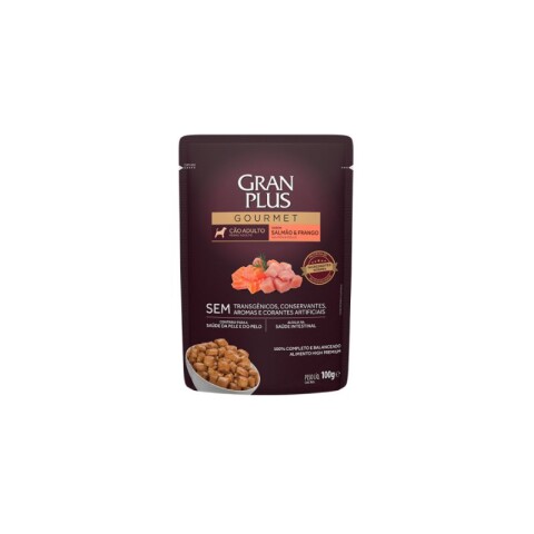 SACHET GRANPLUS GOURMET PERRO ADULTO SABOR SALMÓN Y POLLO Sachet Granplus Gourmet Perro Adulto Sabor Salmón Y Pollo