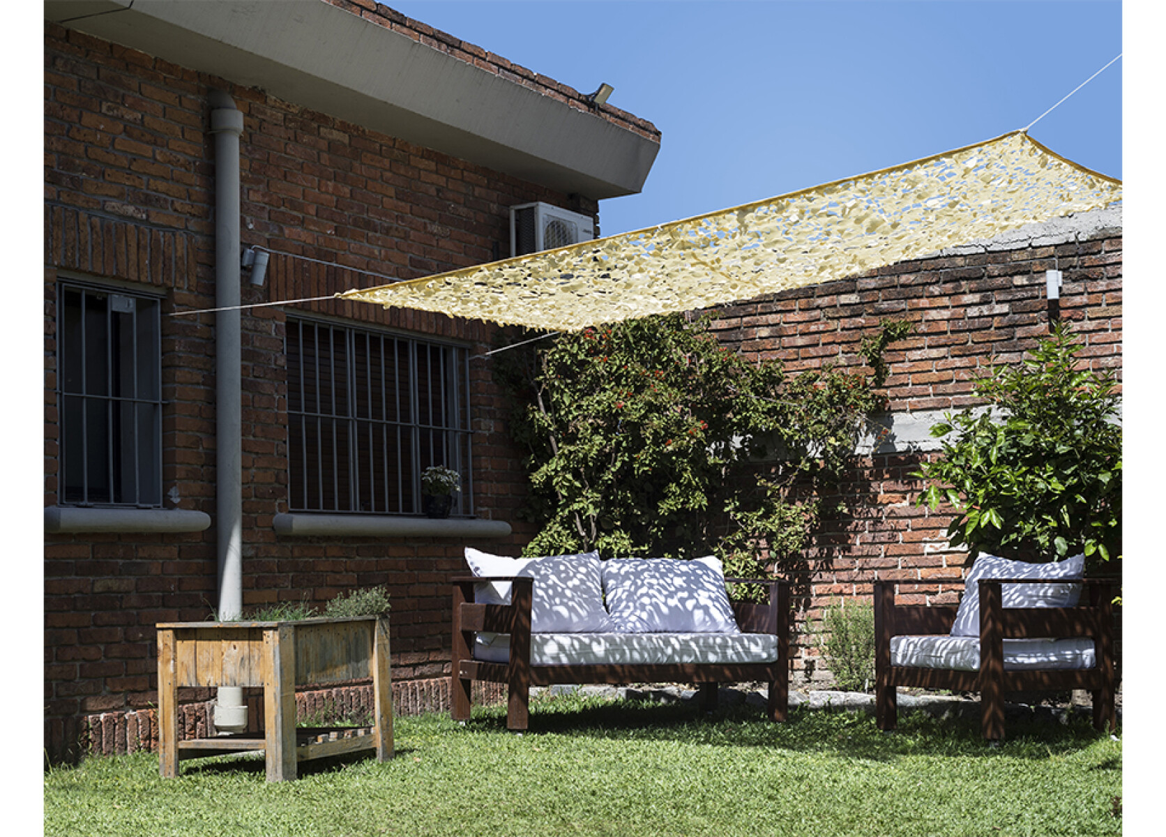 Red De Sombra, Pérgola 4x4 Metros - Beige 