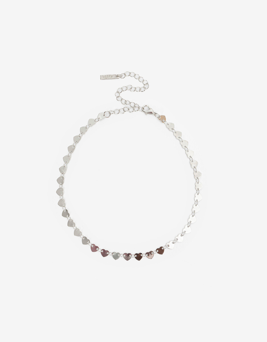 Choker Corazones Metal 