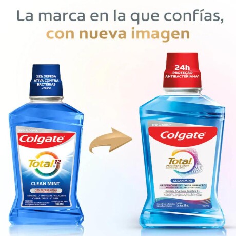 Enjuague Bucal Colgate Total Clean Mint 500 mL Enjuague Bucal Colgate Total Clean Mint 500 mL