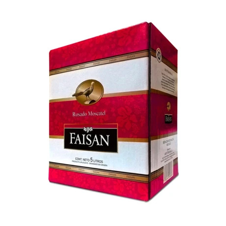 Vino Rosado Moscatel FAISAN Tetra 5L Vino Rosado Moscatel FAISAN Tetra 5L
