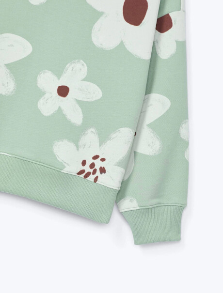 BUZO ESTAMPADO INFANTIL VERDE