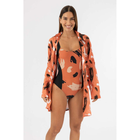 Camisola freshly luna Brick abstract