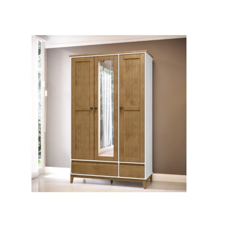 ROPERO FINESTRA 3 PUERTAS 2 CAJONES PRATA OFF WHITE/FRE ROPERO FINESTRA 3 PUERTAS 2 CAJONES PRATA OFF WHITE/FRE