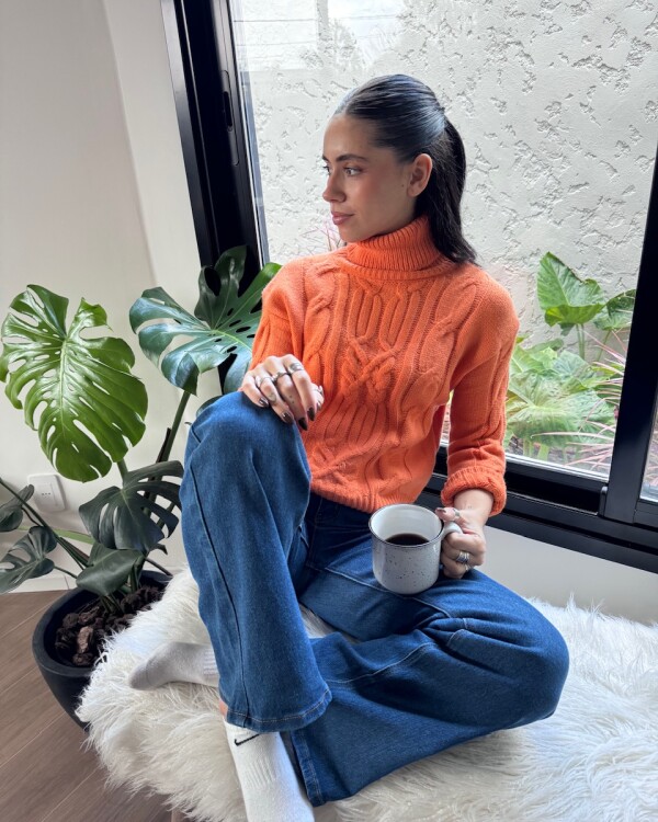 Polera Paz naranja
