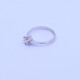 Anillo solitario oro 18k blanco con brillante engrace 6 puntas. Anillo solitario oro 18k blanco con brillante engrace 6 puntas.