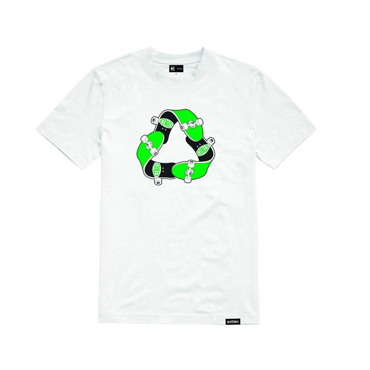 RECYCLE SK8 SS TEE - White 