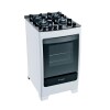 Cocina a Gas -James C 700 V Mesa Vidrio Kirkor Blanca