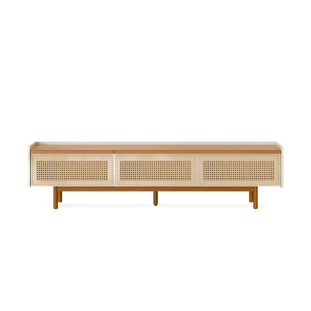 Rack de TV Dune Rattan 2.2 - Linea Manhattan Off White