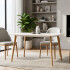 Mesa Comedor ComboHome Milan Rectangular Laqueada 120 x 80 Blanco 1