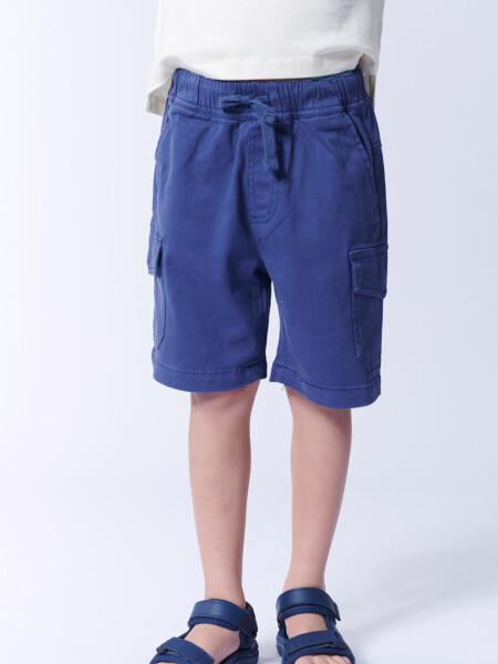 Bermuda cargo bolsillo Azul