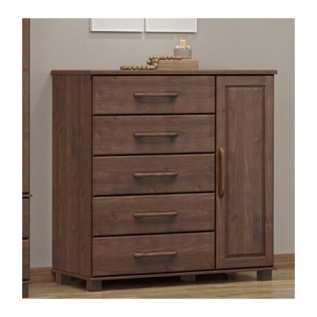 COMODA FINESTRA 5 CAJONES 1 PUERTA OURO CAFE COMODA FINESTRA 5 CAJONES 1 PUERTA OURO CAFE
