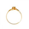 Anillo Cruzado-Oro 18k-Piedra Zirconia-AN9513 conpiedra