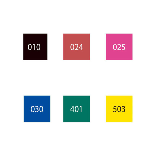 Marcadores doble punta para Caligrafía - ZIG 6 colores