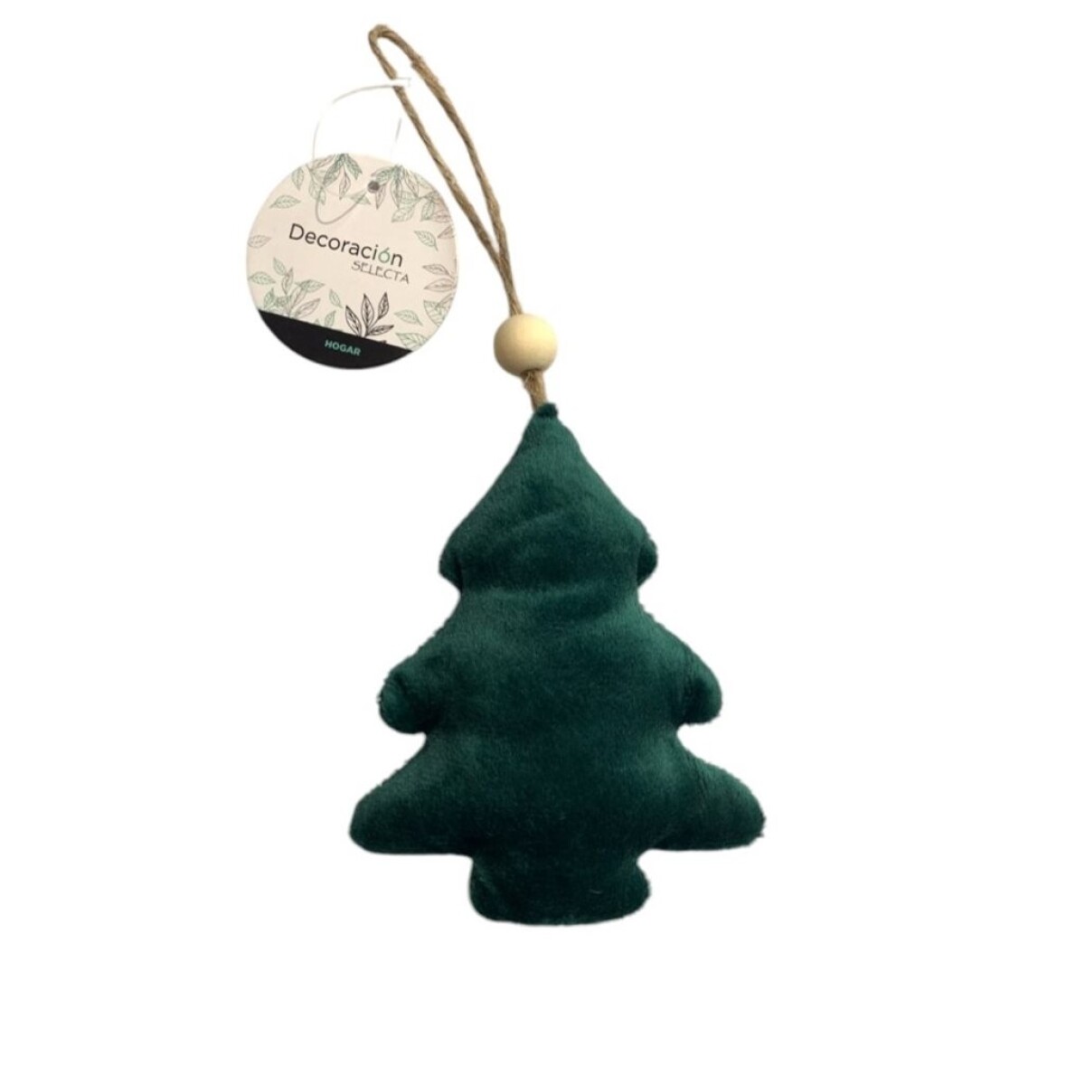 ADORNO COLGANTE ARBOL NAVIDAD 10x8CM VERDE/ROJO 