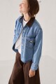CAMPERA JEAN CORDEROY Celeste