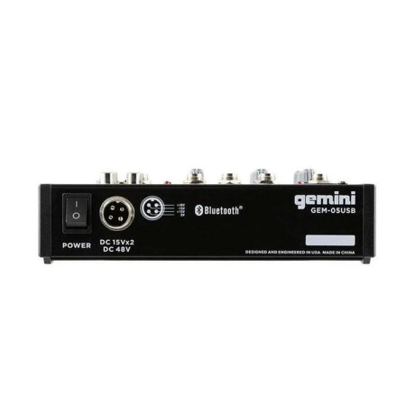 Consola Gemini Usb De 5 Canales Con Bt Gem05usbe Consola Gemini Usb De 5 Canales Con Bt Gem05usbe