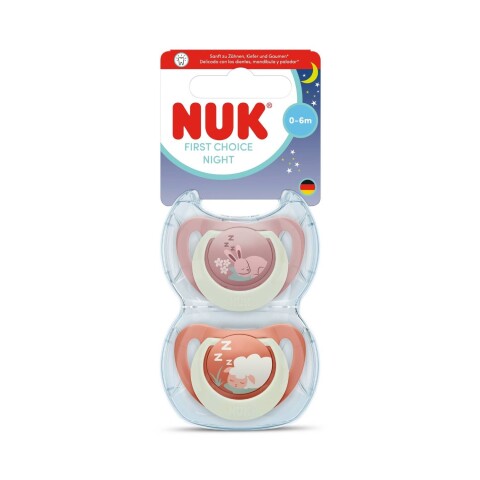 Nuk FIrst choice night chupete x2 0-6 Nena