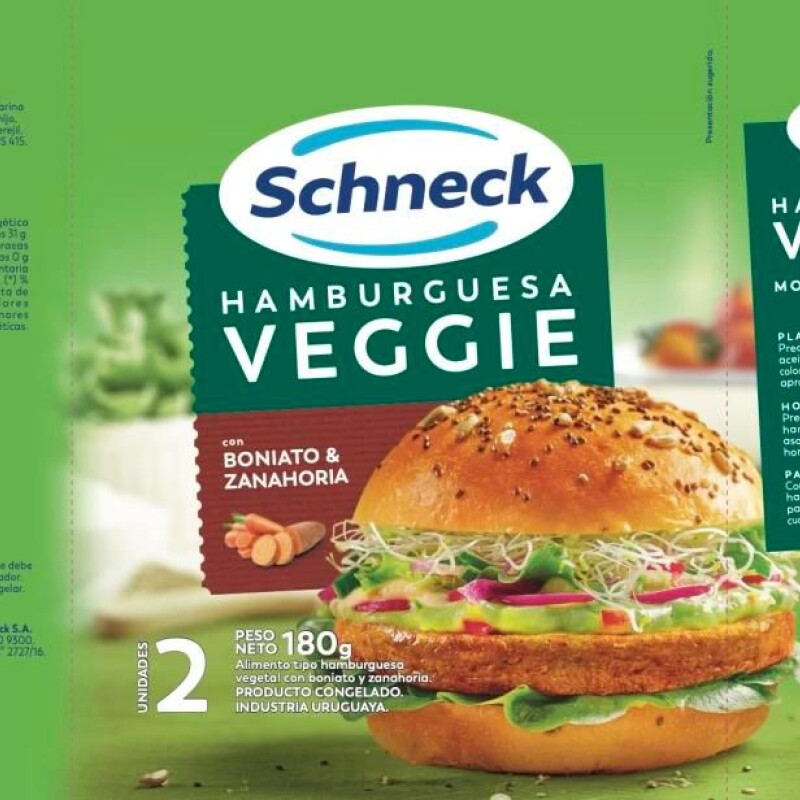 Hamburguesas Schneck Veggie de Boniato y Zanahoria - 2 uds. Hamburguesas Schneck Veggie de Boniato y Zanahoria - 2 uds.