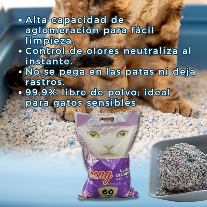 ARENA AGLOMERANTE STRONG 8 KG LAVANDA