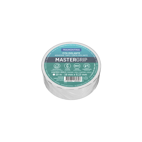 Cinta aislante MasterGrip 0,13x19mm blanco 10m -TRAMONTINA TE2019