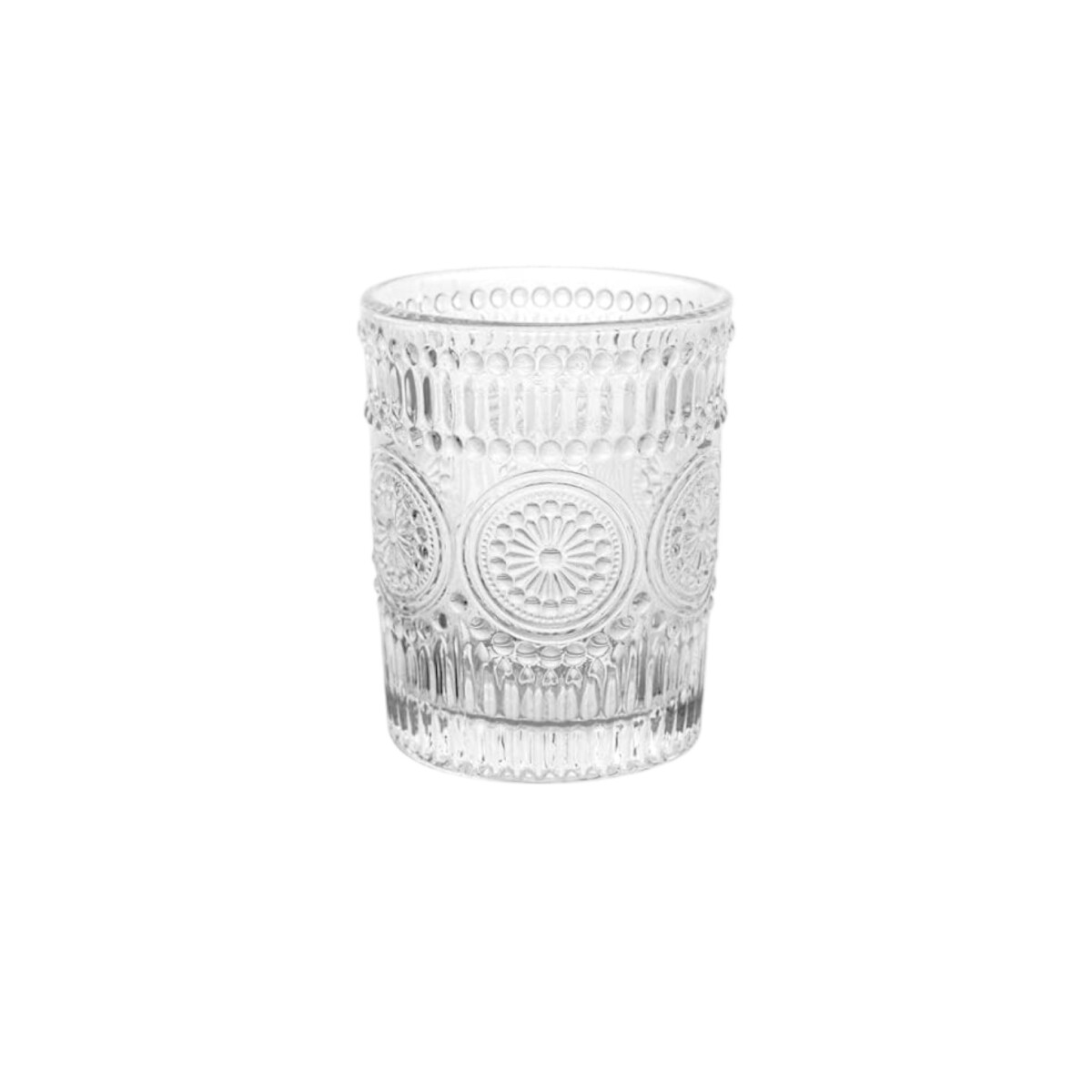 Vaso De Vidrio Texturado 