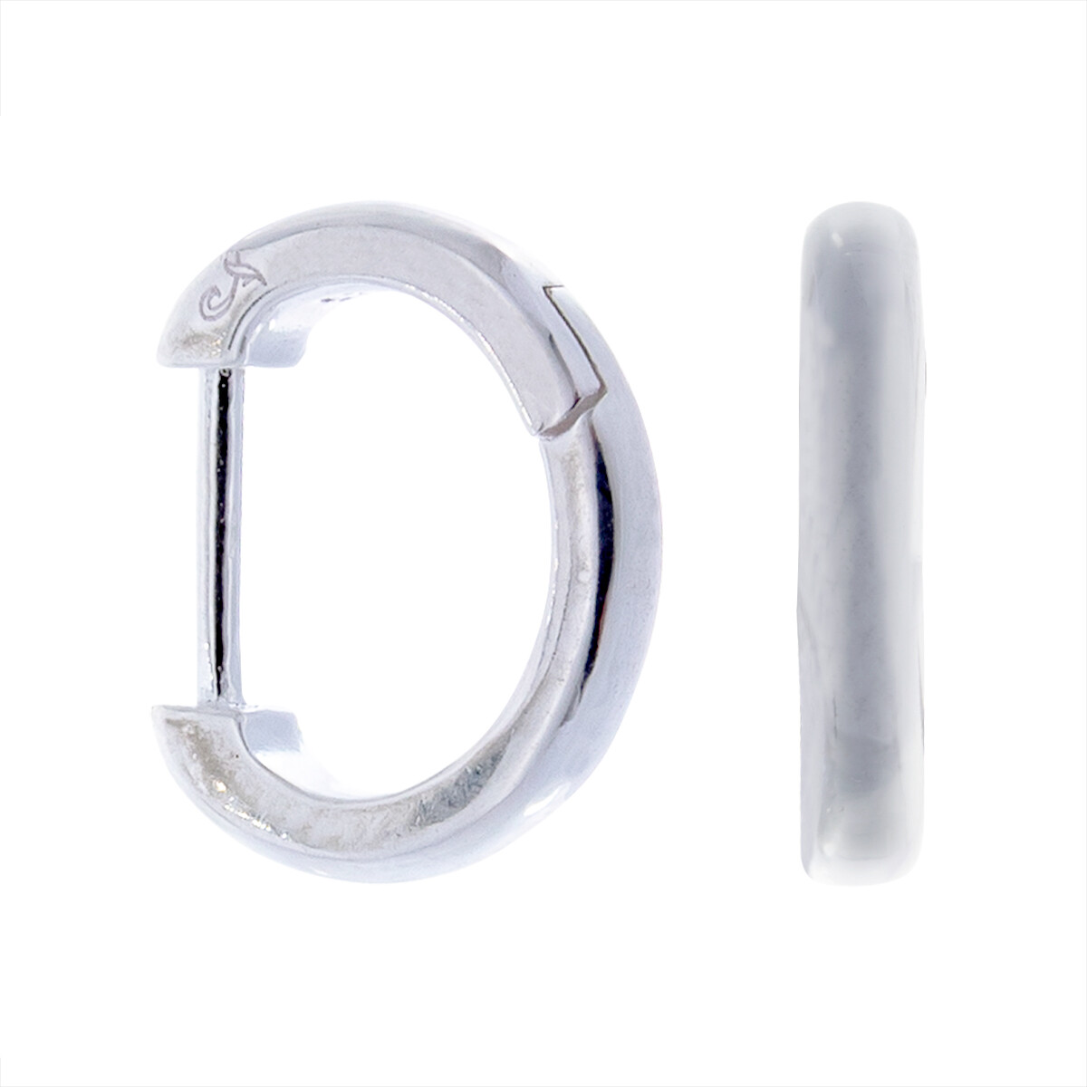 Par de aros de plata 925. 