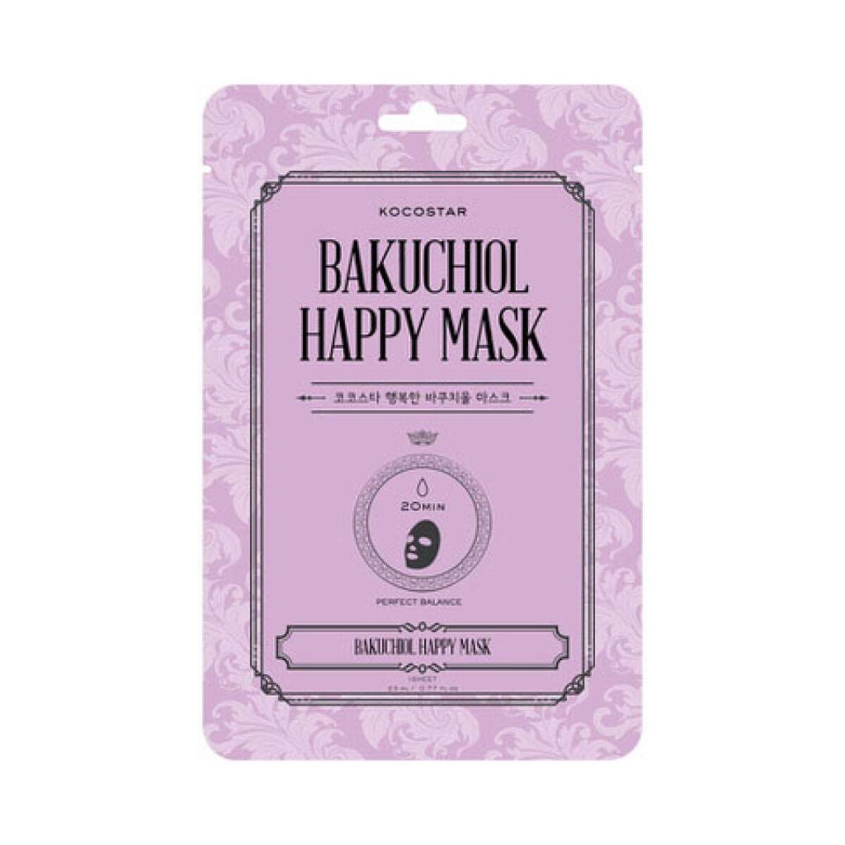 Kocostar Bakuchiol - Mascarilla Facial - Hidratante, Anti-Age E Iluminadora 