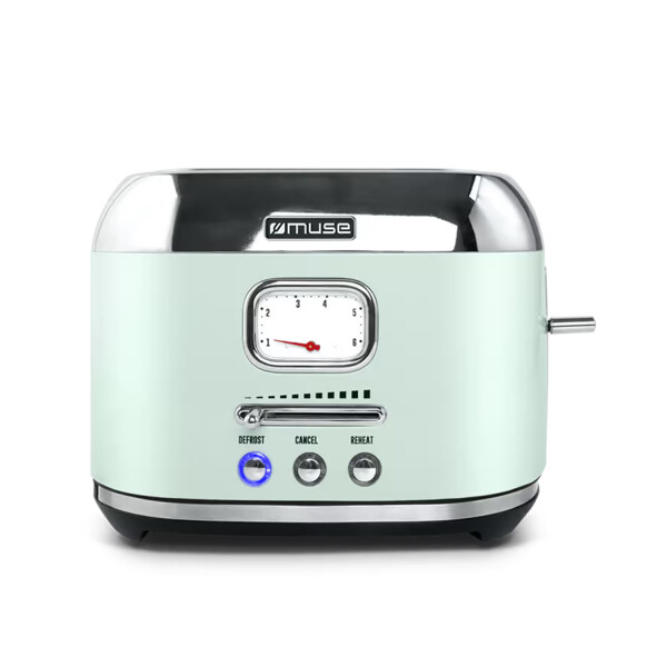 Tostadora Vintage Muse Ms120ag Auto Stop 2 Panes VERDE