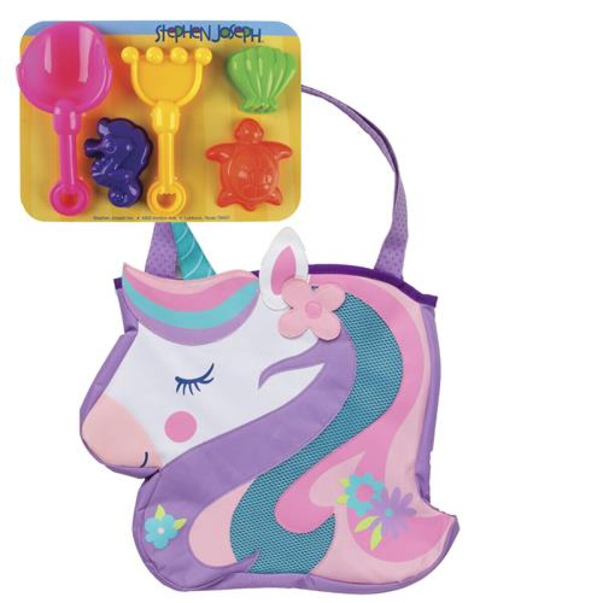 Bolso Playero con Juguetes Stephen Joseph - UNICORNIO 