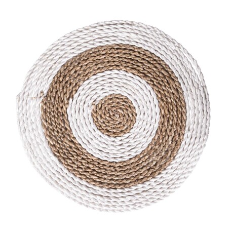 INDIVIDUAL 30 CM FIBRAS-NATURALES BLANCO FIBRAS