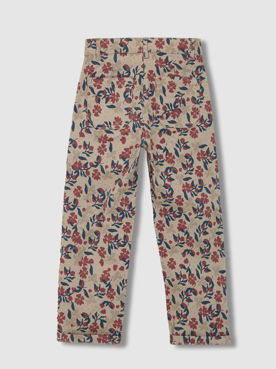 Pantalon Estampado Flores Mole