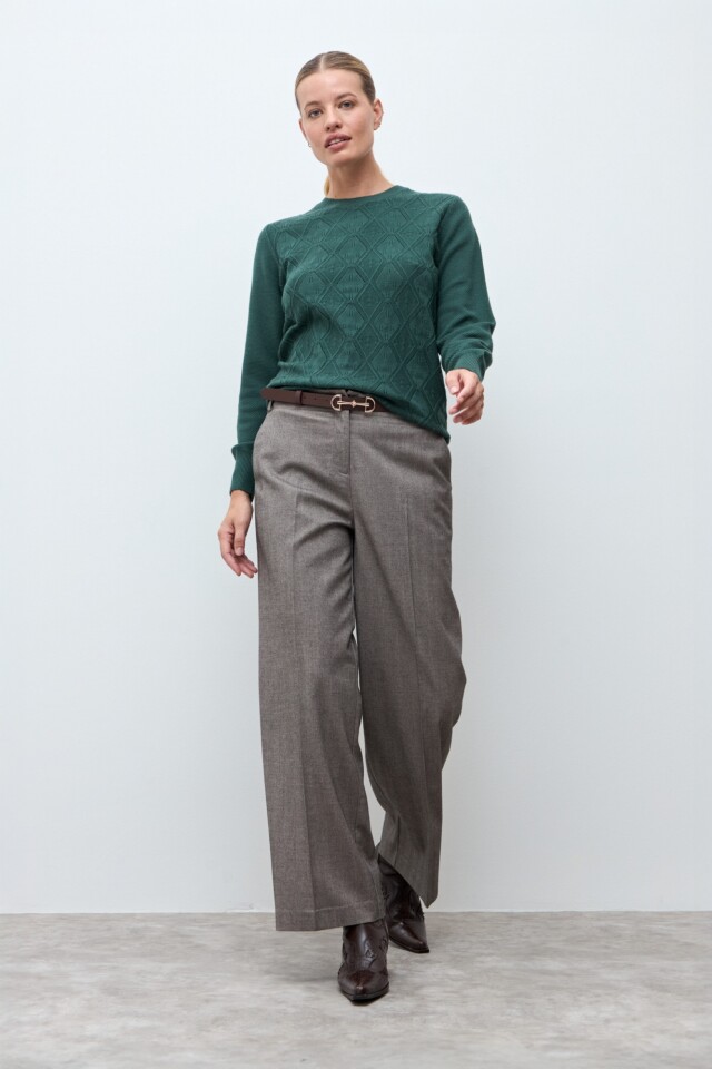 Sweater estructuras verde ingles