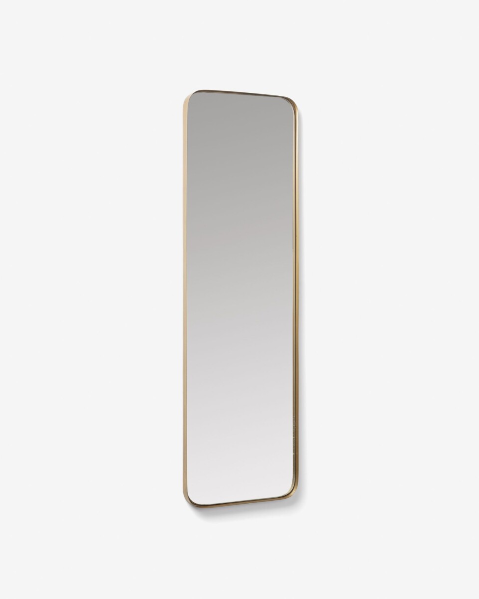 Espejo Marco de acero 30 x 100 cm dorado 