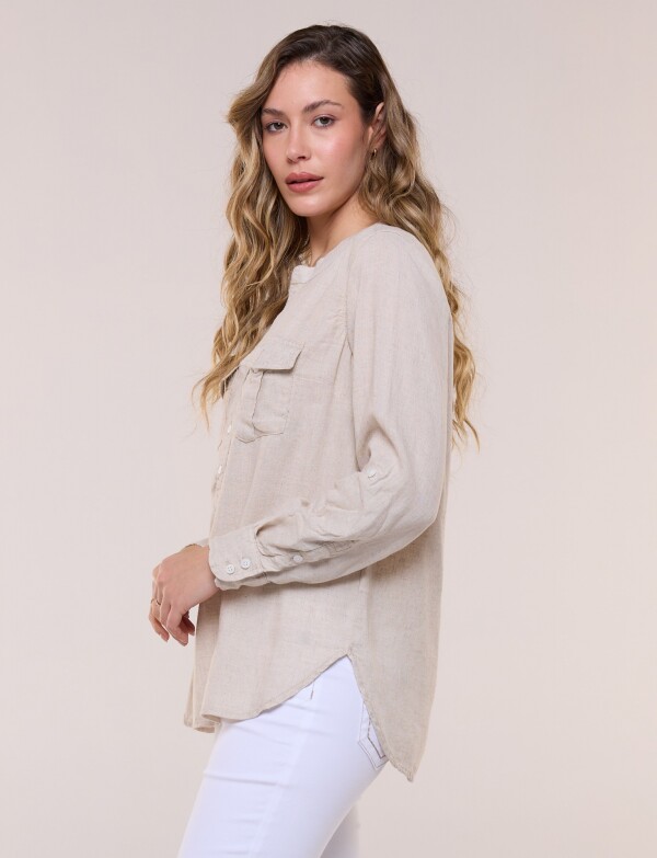 Blusa Lino BEIGE