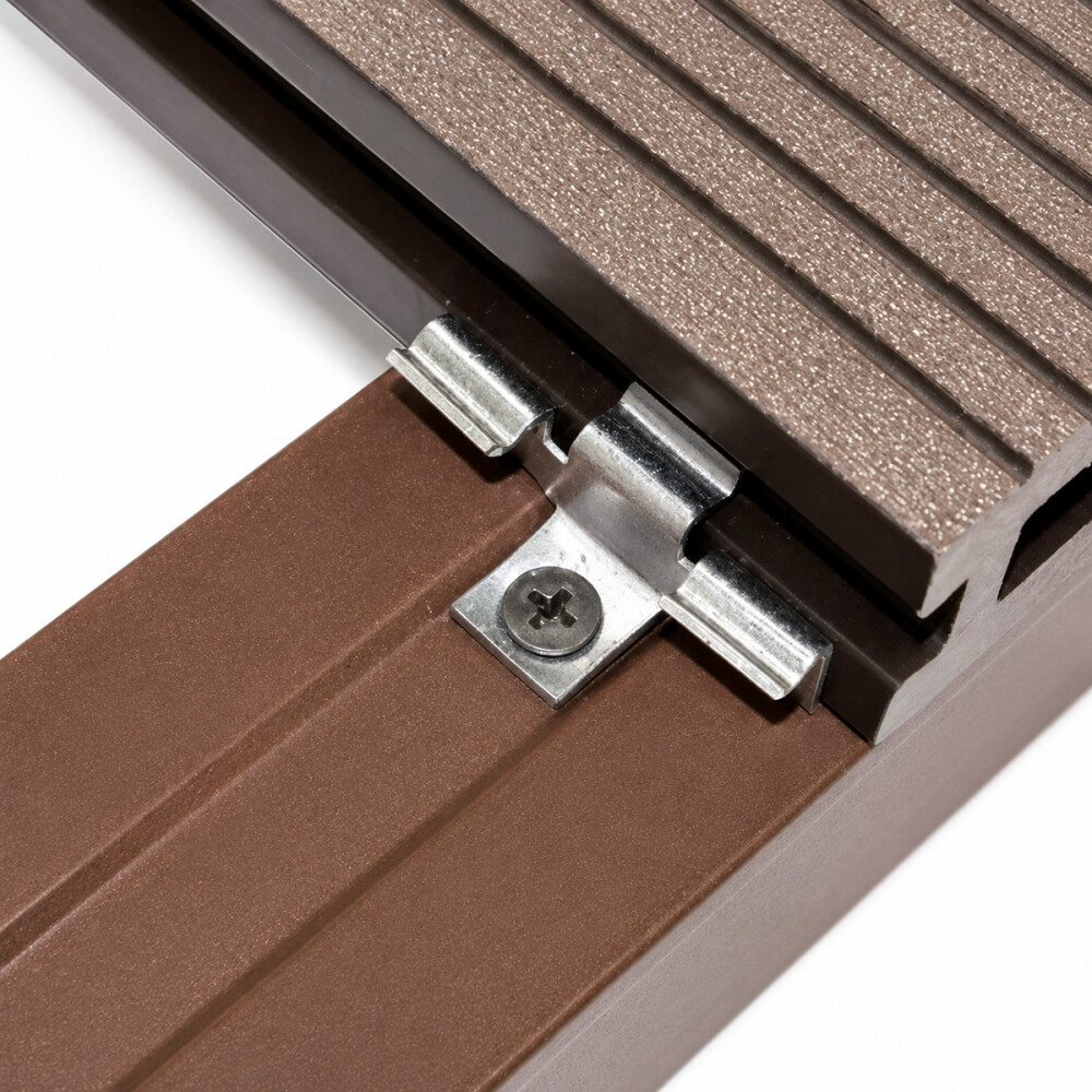 CLIP SEPARADOR EXTERIOR PARA DECK WPC (BOLSA =100 UNIDADES) Clip Separador Exterior Para Deck Wpc (bolsa =100 Unidades)