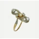 Anillo Oro 18K, Con Brillantes, Diamantes Y Perla Natural Anillo Oro 18K, Con Brillantes, Diamantes Y Perla Natural