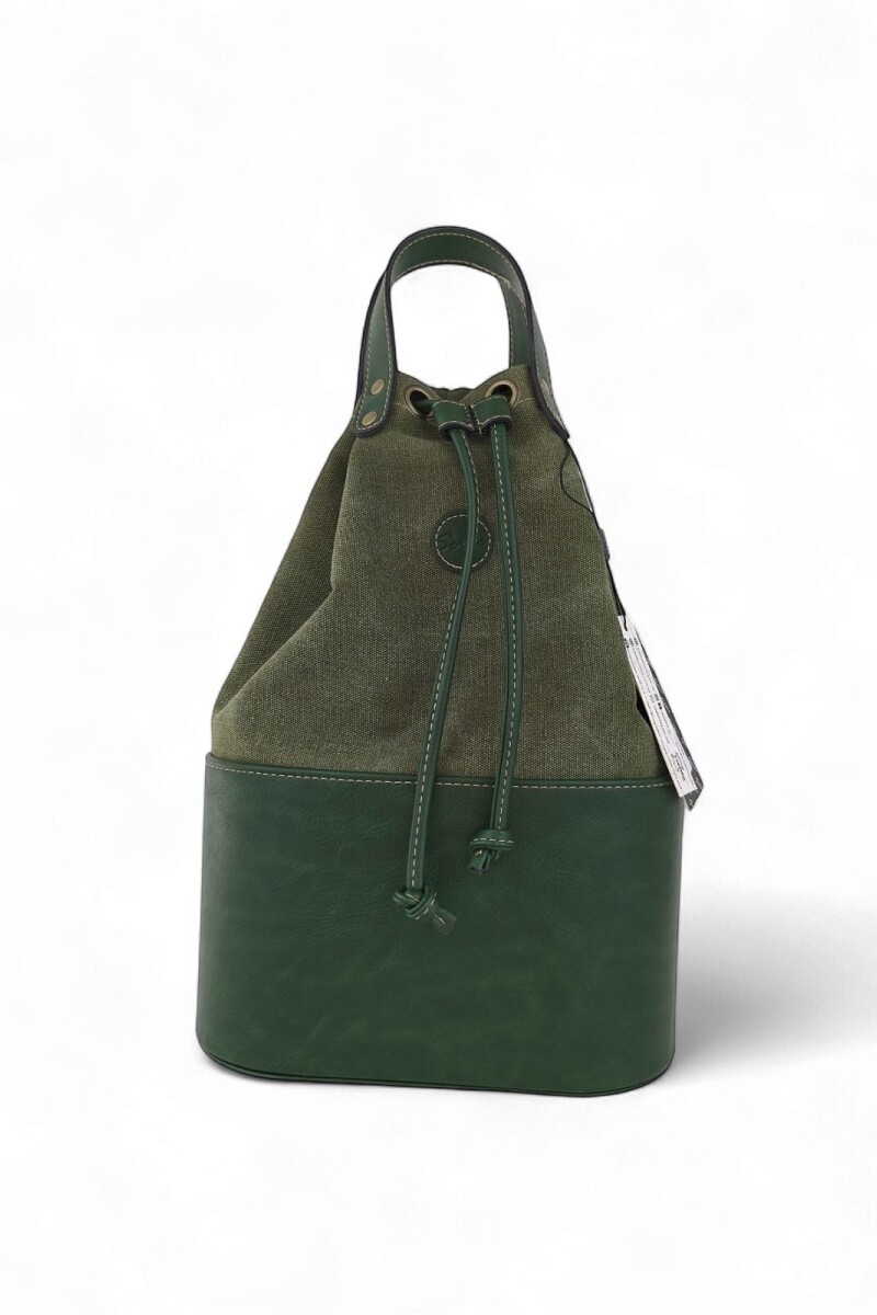 Matera bolso con división Verde