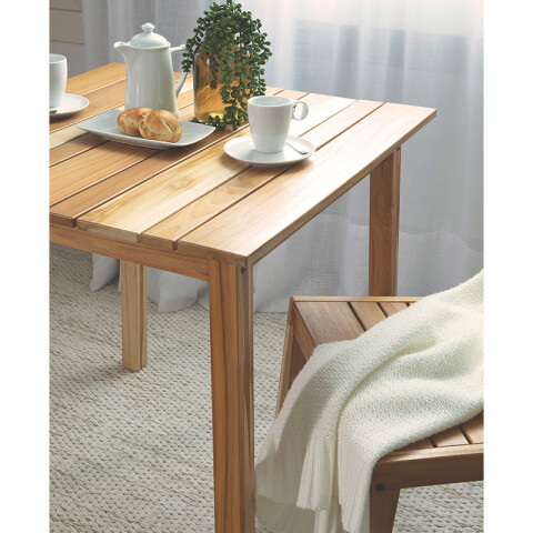 Mesa cuadrada de madera 74cm. "VERONA" -TRAMONTINA TB7105