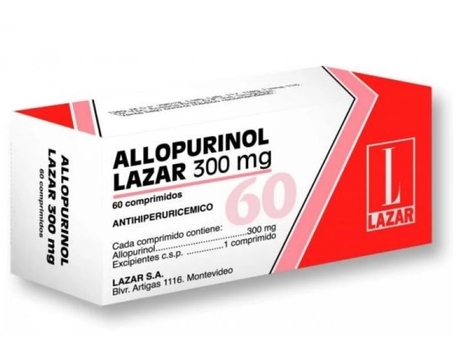 Alopurinol 300mg 60 Comprimidos 
